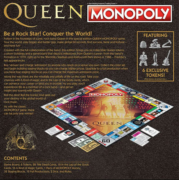 Monopoly Queen Edition back
