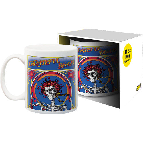 Grateful Dead Skeleton and Roses Mug