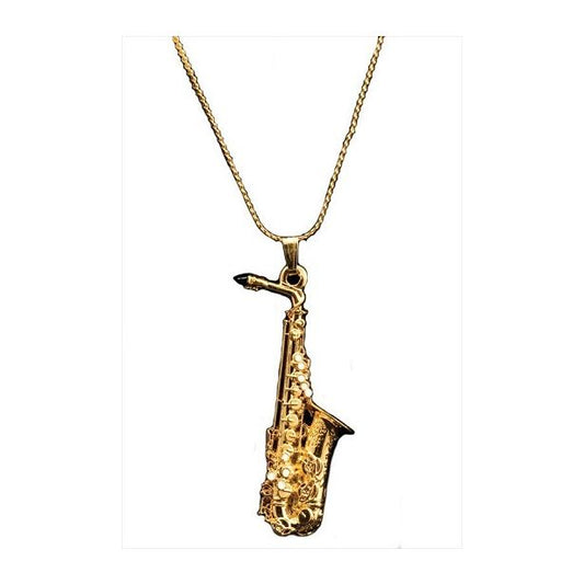 Alto Sax Gold Necklace