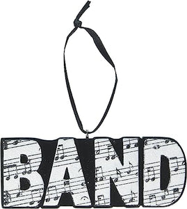 "Band" Music Notes Resin Ornament
