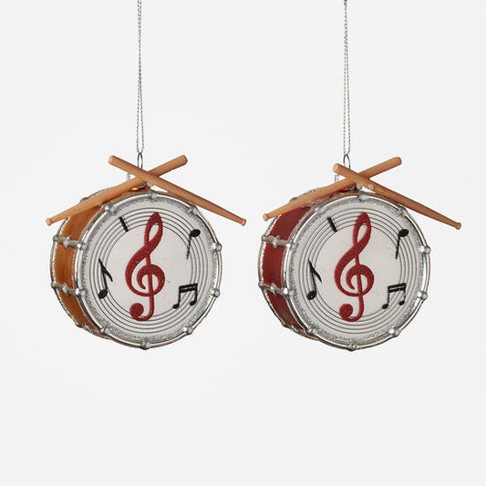 Drum w/ Treble Clef Ornament