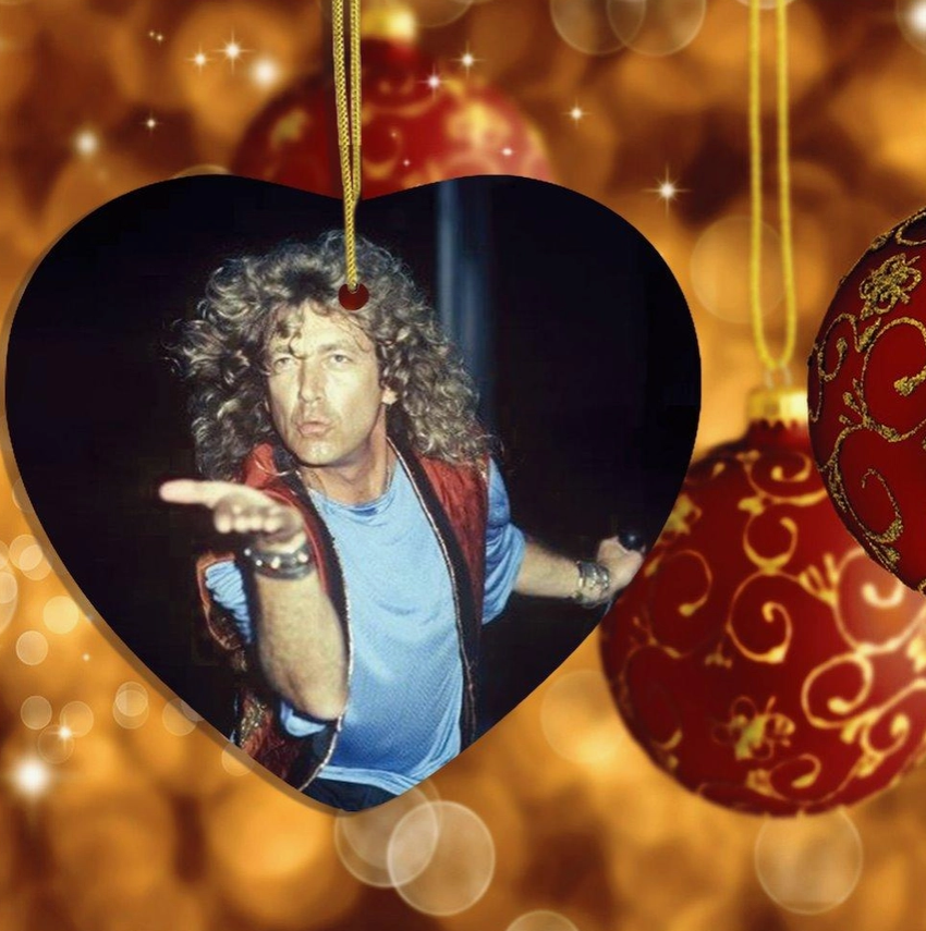Robert Plant (Led Zeppelin) Heart Ornament