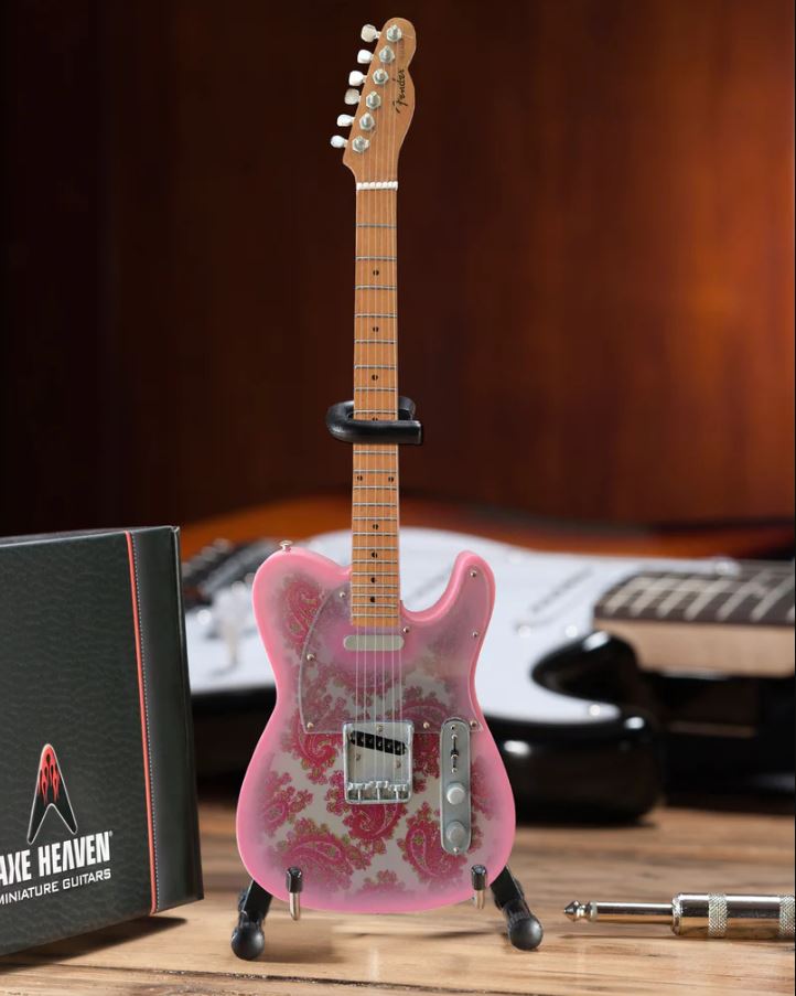 Miniature Pink Paisley Telecaster Guitar Replica