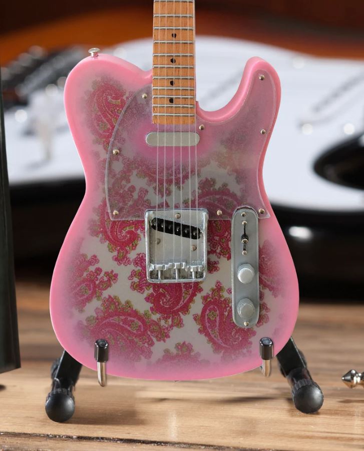 Miniature Pink Paisley Telecaster Guitar Replica