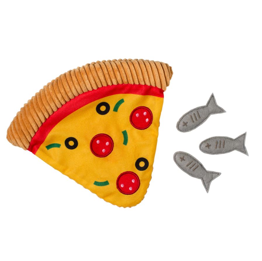 Pepurroni & Sardines Pizza Cat Toy