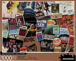 AC/DC Album Collage Puzzle 1000 Pieces