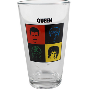 Queen Faces Pint Glass