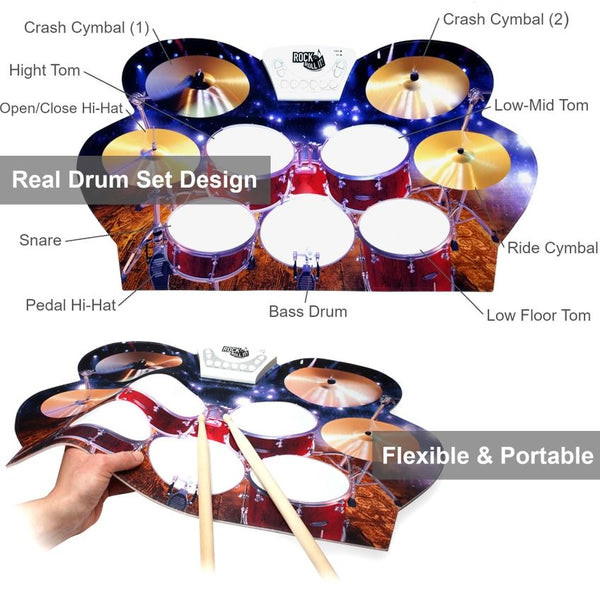 Rock & Roll Live Roll Up Drum Kit