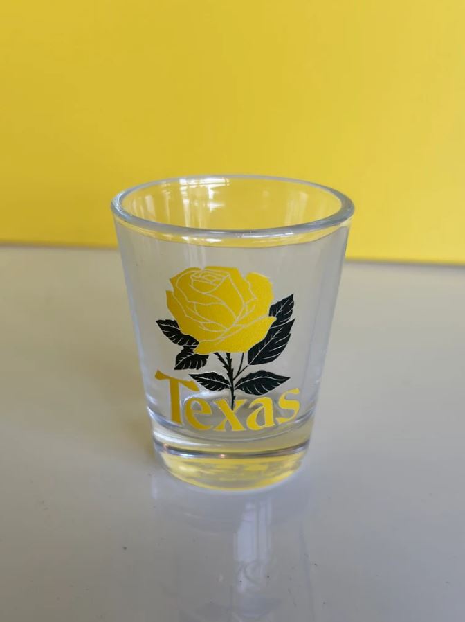 Texas Yellow Rose Shotglass