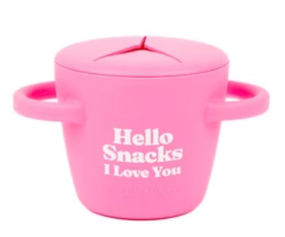 Happy Snacker Lyric Snack Cups hello snacks I love you