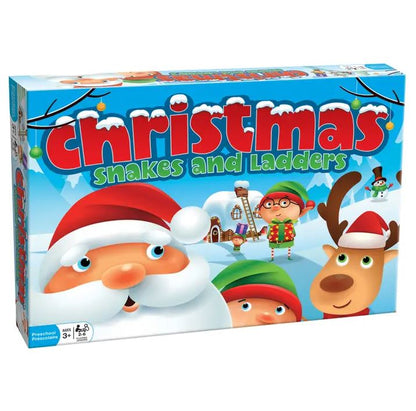 Christmas Snakes and Ladders Board Game