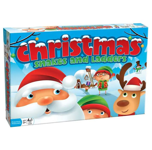 Christmas Snakes and Ladders Board Game