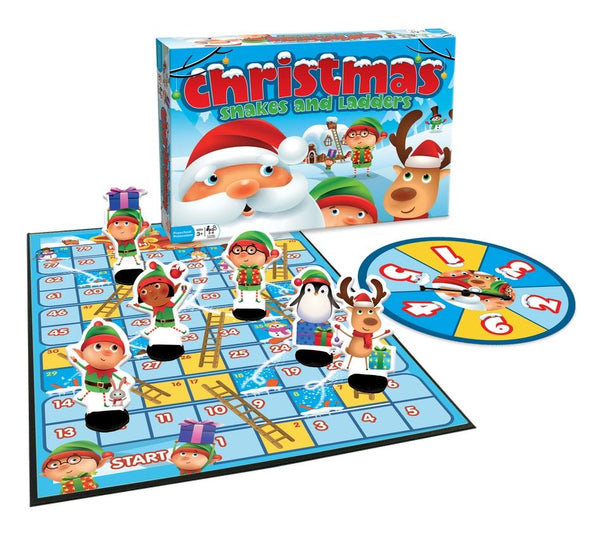 Christmas Snakes and Ladders Board Game