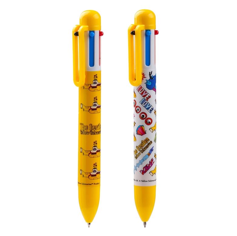 Beatles Yellow Sub Multi Color Pen (6 Colors)