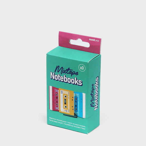 Mini Mixtape Notebooks - 3 pack