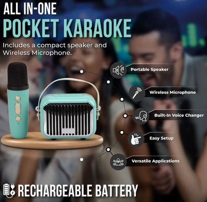 All In One Pocket Karaoke Set Teal