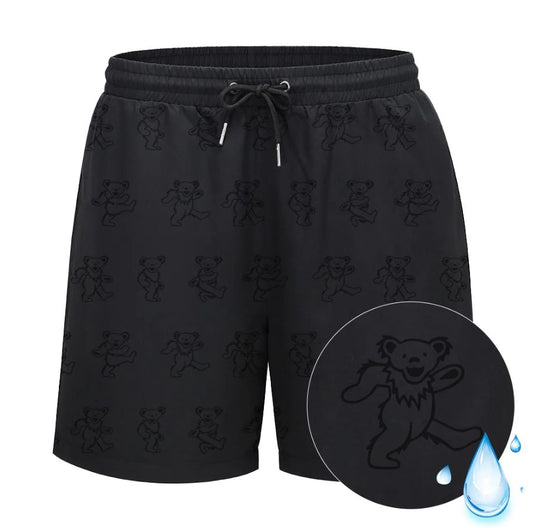 Grateful Dead Water Reactive Dancing Bear Swim Trunks