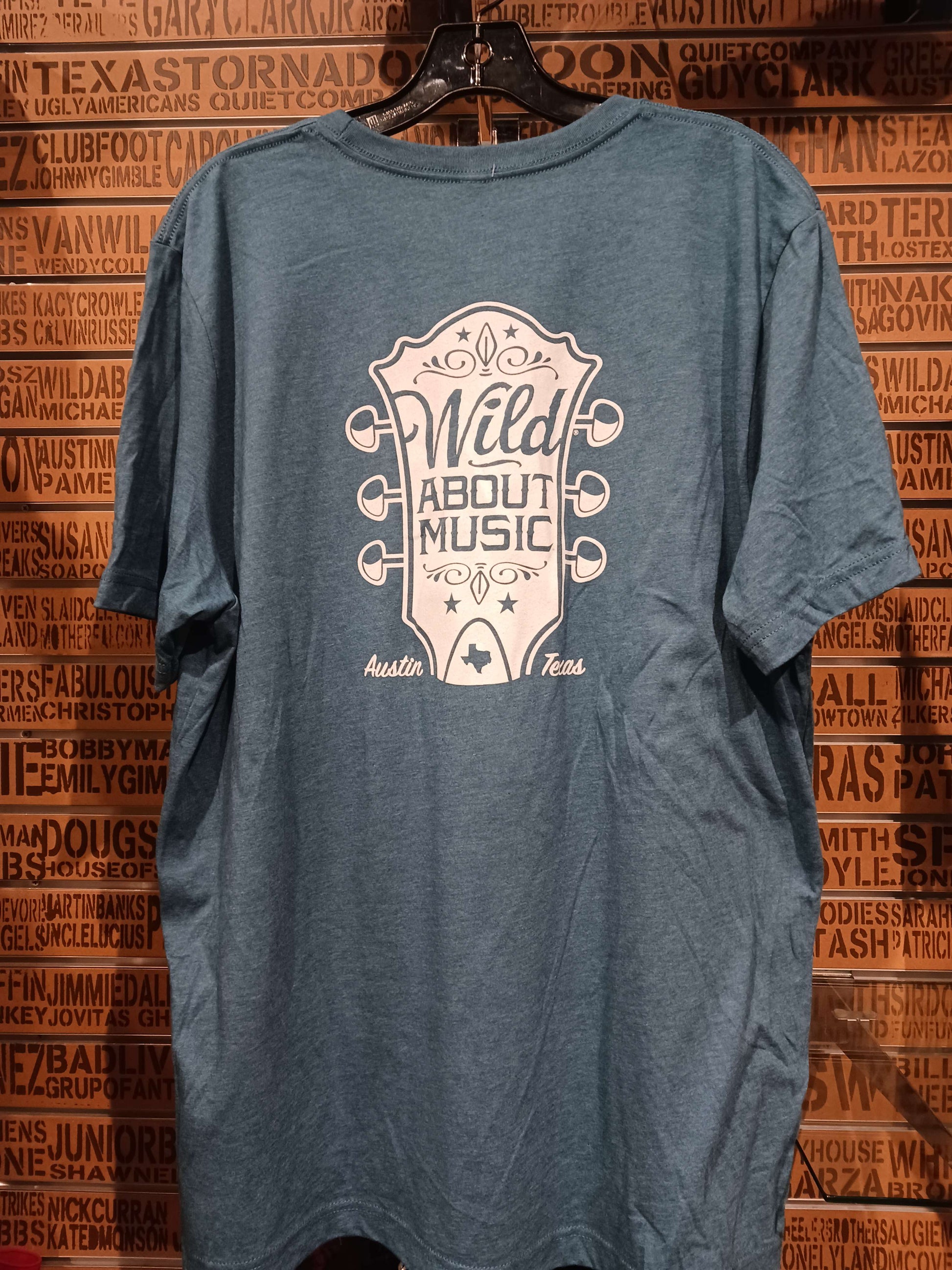 Wild About Music Logo Unisex T-Shirt back