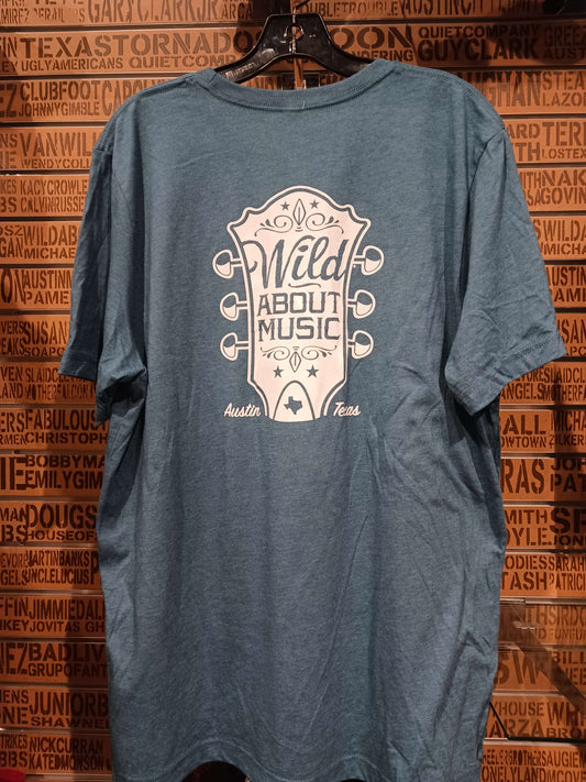 Wild About Music Logo Unisex T-Shirt back