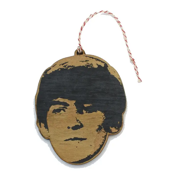 The Beatles Wooden Ornaments George Harrison