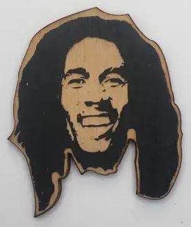 Wooden Bob Marley Ornament