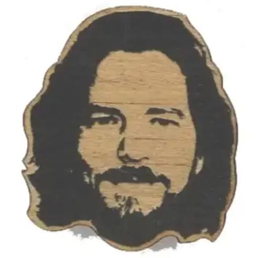 Wooden Eddie Vedder Ornament