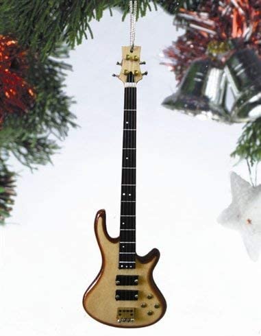 Natural Wood Bass Ornament