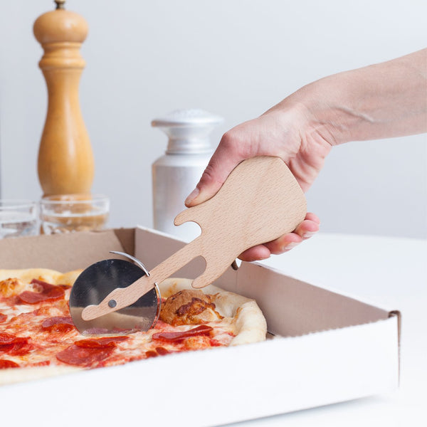 Guitar shaped pizza cutter 