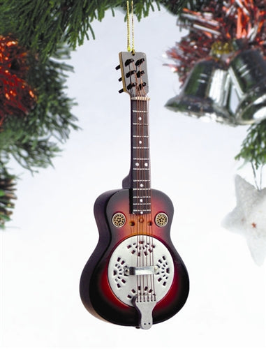 Resonator Guitar Ornament brown 