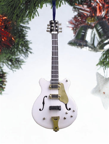 White Falcon Electric Guitar Ornament