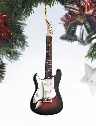 Lefty Electric Guitar Ornament brown 