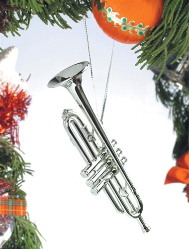 Trumpet Ornament in Silver