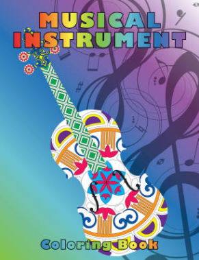 Musical Instruments coloring book 