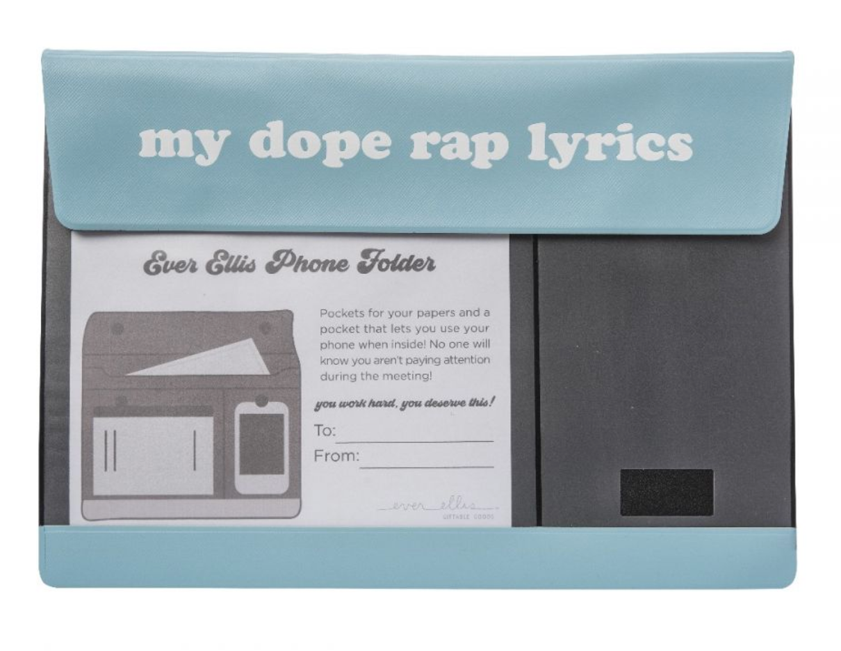 "my dope rap lyrics" file folder 