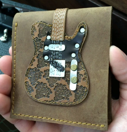 Brown Paisley Guitar Wallet