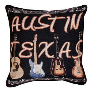 austin guitars pillow