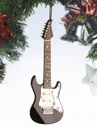 Stratocaster Electric Guitar Ornament in Black
