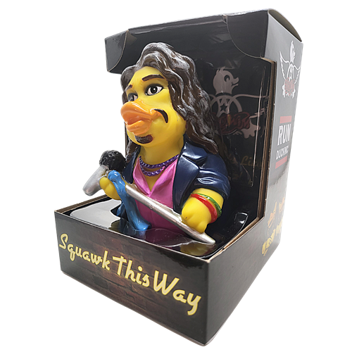 Squawk This Way Aerosmith Rubber Duck box