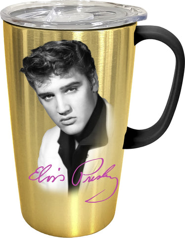 Elvis Travel Mug Gold
