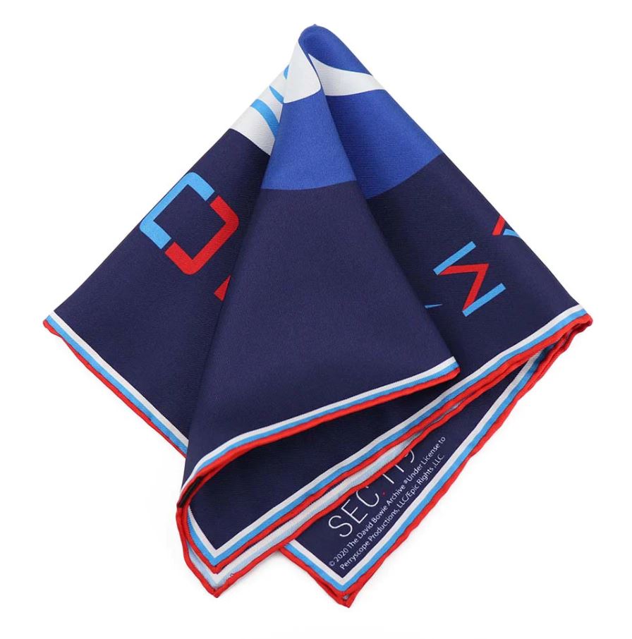 Bowie Major Tom Pocket Square folded 