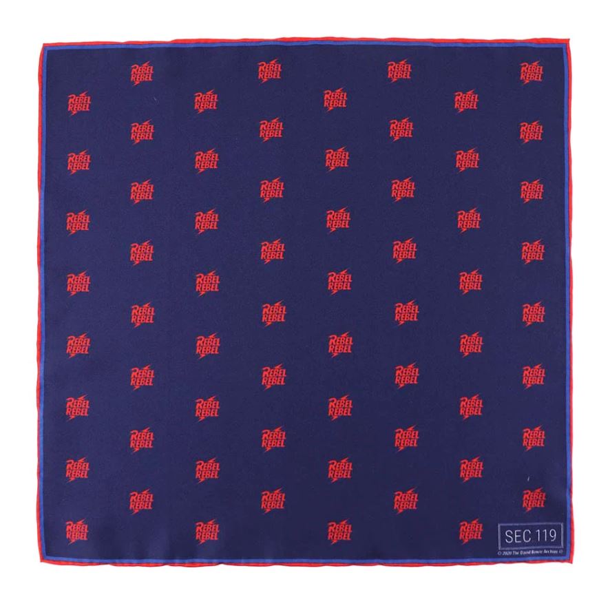 Bowie Rebel Rebel Pocket Square