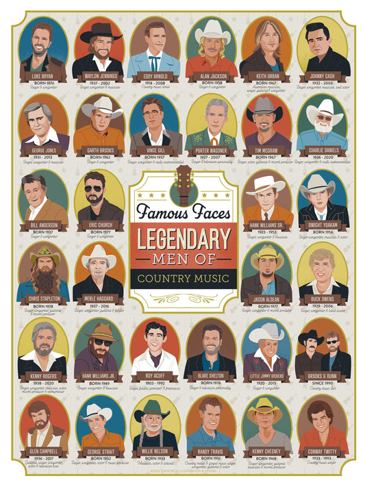 Legendary Men of Country Puzzle