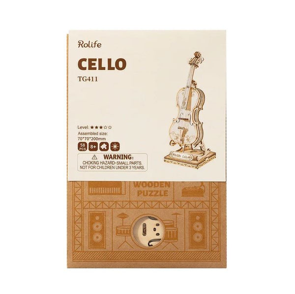 Cello 3D Wooden Puzzle