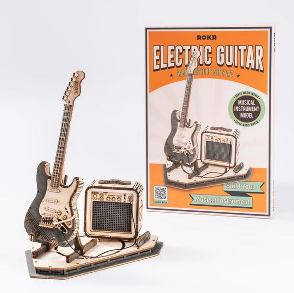 Electric Guitar 3D Wooden Puzzle