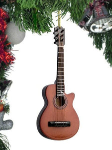 Cutaway Acoustic Guitar Ornament in Dark Brown