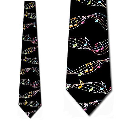 Musical Stripe (Black) Necktie