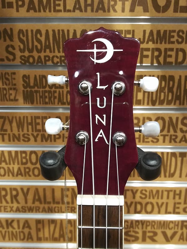 Flora Concert Uke Headstock Close up