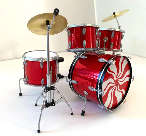 White Stripes Tribute Mini Drum Set Replica