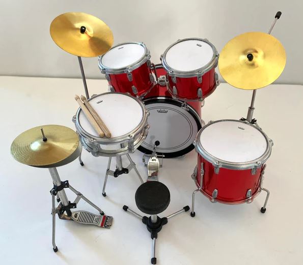 White Stripes Tribute Mini Drum Set Replica